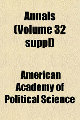 Cover of Annals (Volume 32 Suppl)