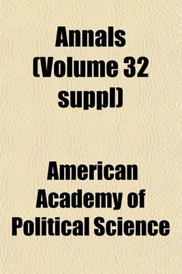 Book cover for Annals (Volume 32 Suppl)