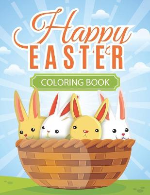 Book cover for Happy Easter Coloring Book