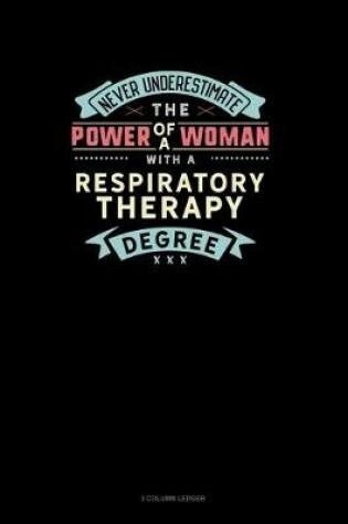 Cover of Never Underestimate The Power Of A Woman With A Respiratory Therapy Degree