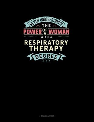 Cover of Never Underestimate The Power Of A Woman With A Respiratory Therapy Degree