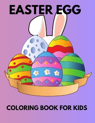 Book cover for Easter Egg Coloring Book for kids