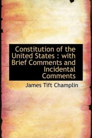 Cover of Constitution of the United States