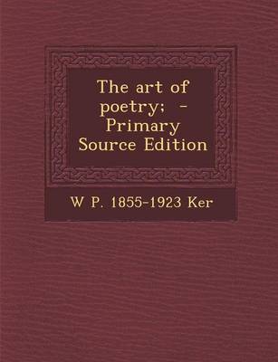 Book cover for Art of Poetry;