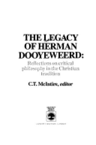 Cover of The Legacy of Herman Dooyeweerd