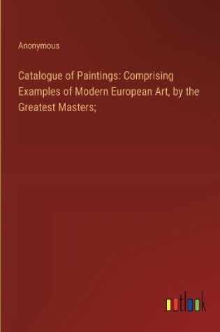 Cover of Catalogue of Paintings