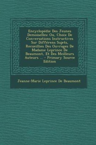 Cover of Encyclopedie Des Jeunes Demoiselles