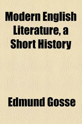 Book cover for Modern English Literature, a Short History