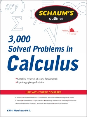 Book cover for Schaum's 3,000 Solved Problems in Calculus