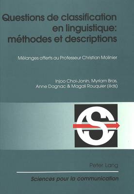 Cover of Questions de Classification En Linguistique: Methodes Et Descriptions