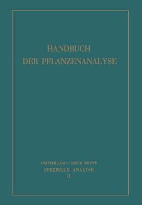 Book cover for Spezielle Analyse