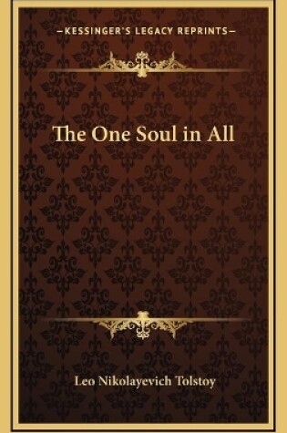 Cover of The One Soul in All