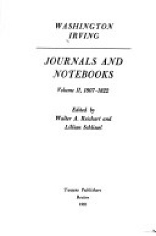 Cover of Journals and Notebooks 1807-1822