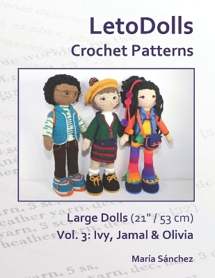 Cover of LetoDolls Crochet Patterns Large Dolls (21 / 53 cm) Vol. 3