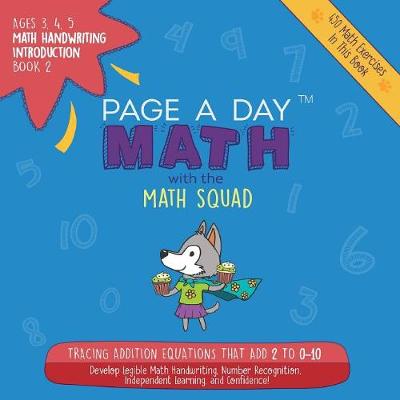 Book cover for Page a Day Math, Math Handwriting Introduction Book 2