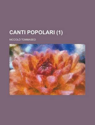 Book cover for Canti Popolari (1)