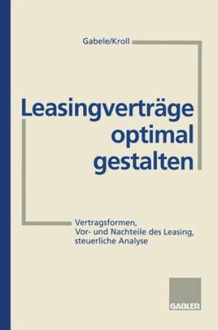 Cover of Leasingverträge optimal gestalten
