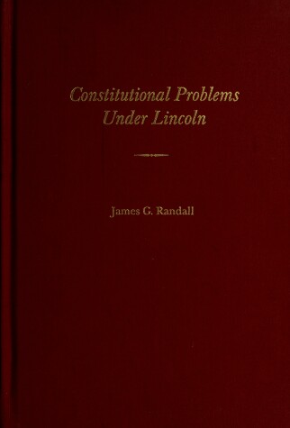 Book cover for Constitutional Problems under CB