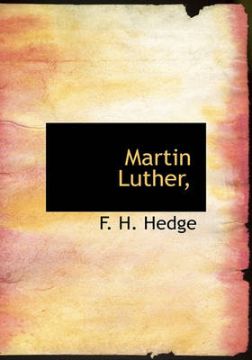 Book cover for Martin Luther,