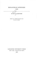 Book cover for Midlothian Speeches, 1879