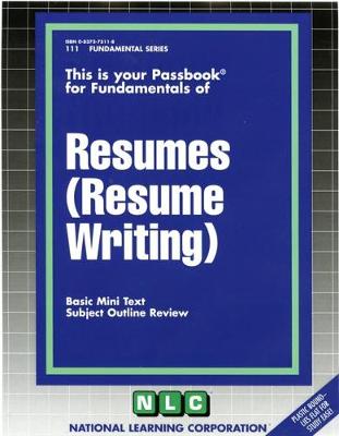 Book cover for RESUMES (RESUME WRITING)