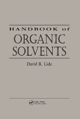 Book cover for Handbook of Organic Solvents