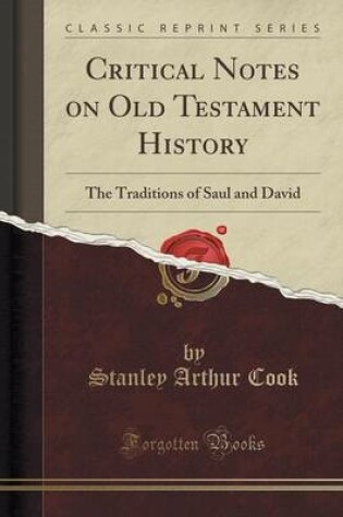 Cover of Critical Notes on Old Testament History