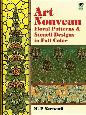 Book cover for Art Nouveau Floral Patterns and Stencil Designs in Full Color