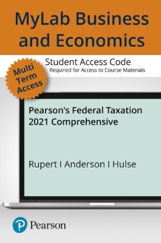 Cover of Mylab Accounting with Pearson Etext -- Access Card -- For Pearson's Federal Taxation 2021 Comprehensive