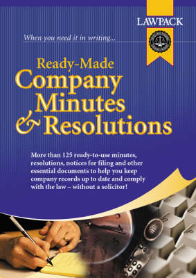 Cover of Ready Made Company Minutes and Resolutions