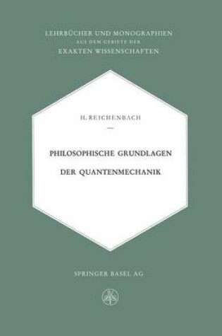 Cover of Philosophische Grundlagen der Quantenmechanik
