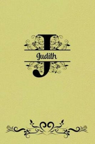 Cover of Split Letter Personalized Name Journal - Judith