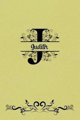 Book cover for Split Letter Personalized Name Journal - Judith