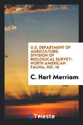 Book cover for U.S. Department of Agriculture; Division of Biological Survey