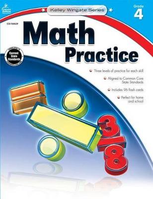 Book cover for Math Practice, Fourth Grade