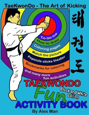 Book cover for Taekwondo fun activity book