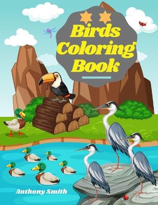 Book cover for Birds Coloring Book