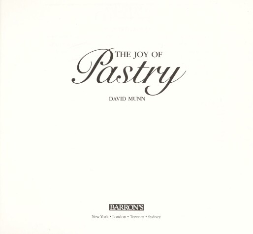 Cover of The Joy of Pastry