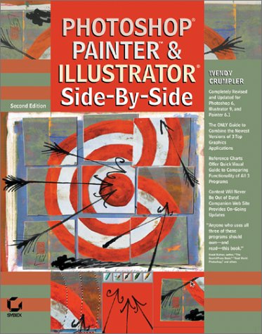 Book cover for Photoshop, Painter and Illustrator Side-by-side
