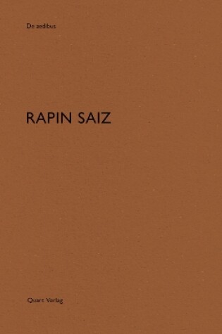 Cover of Rapin Saiz: De aedibus