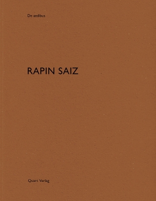 Cover of Rapin Saiz: De aedibus
