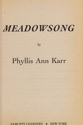 Cover of Meadowsong