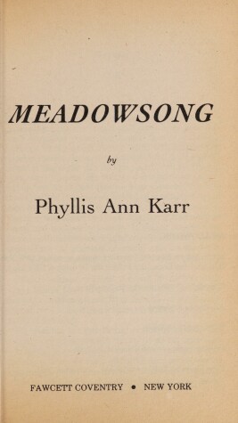 Book cover for Meadowsong