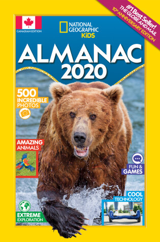 Cover of National Geographic Kids Almanac 2020, Canadian Edition