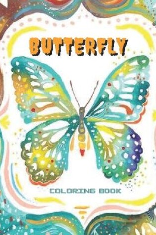 Cover of butterfly coloring book