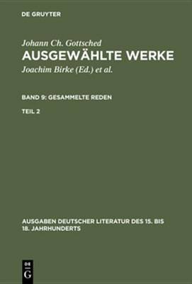 Book cover for Gesammelte Reden. Zweiter Teil