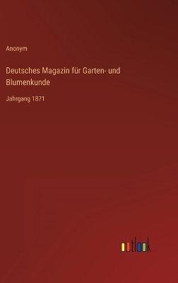 Book cover for Deutsches Magazin für Garten- und Blumenkunde