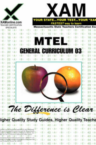 Cover of MTEL General Curriculum 03