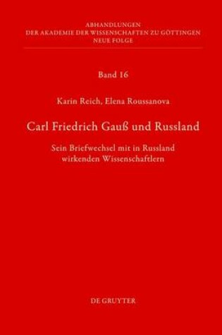 Cover of Carl Friedrich Gauss Und Russland