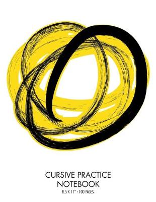 Book cover for Cursive Practice Notebook